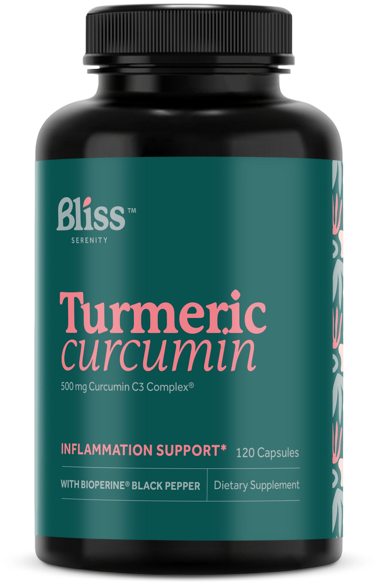 Bliss Serenity Turmeric Curcumin C3 Complex 500 mg, 120 Day Supply